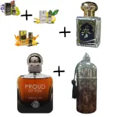 Fragrance World Proud of You Absolute +  Otoori Malaki + 3 мини парфюмни масла + My Perfumes Waseemah