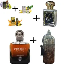Fragrance World Proud of You Absolute +  Otoori Malaki + 3 мини парфюмни масла + My Perfumes Waseemah